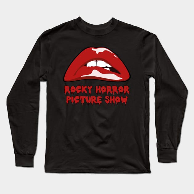 Rocky Horror Picture Show Lips Long Sleeve T-Shirt by Vector-Planet